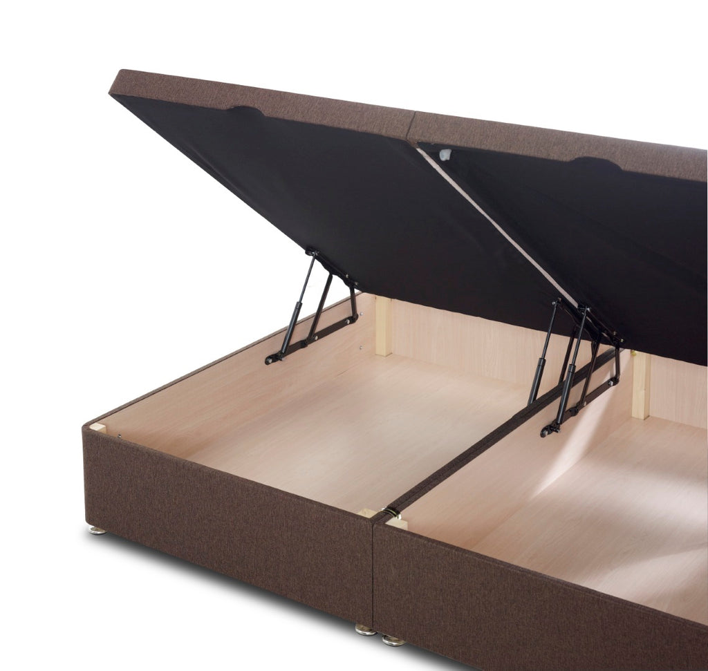 Picture of a side lift single ottoman with the bed tilted open