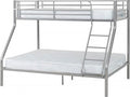 Metal Bunk bed with double bed base