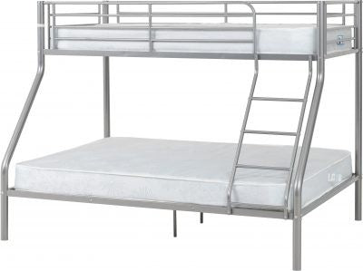 Metal Bunk bed with double bed base