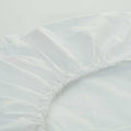 Picture of a cream double fitted sheet